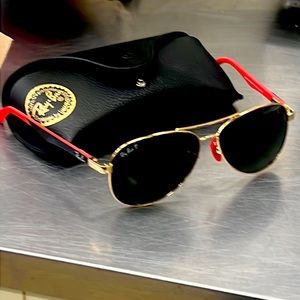 Authentic Ray-Ban sunglasses made in Italy.